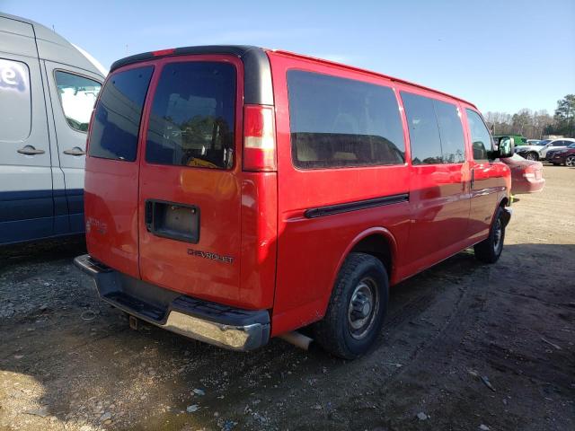 1GAHG35U851260118 - 2005 CHEVROLET EXPRESS G3 RED photo 3