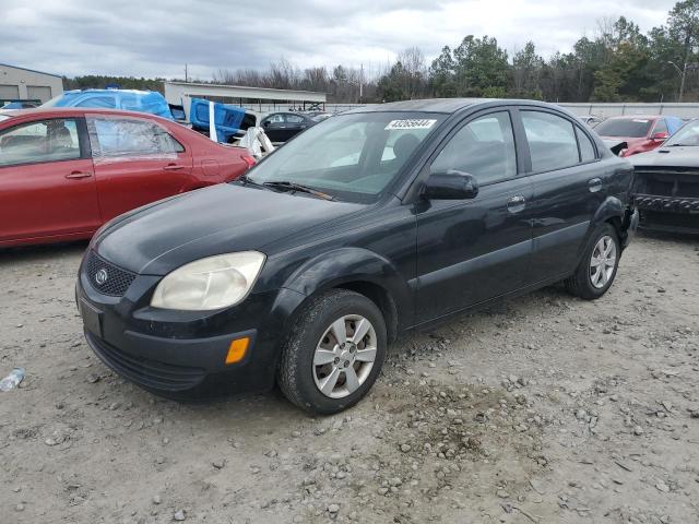 KNADE123566108181 - 2006 KIA RIO BLACK photo 1