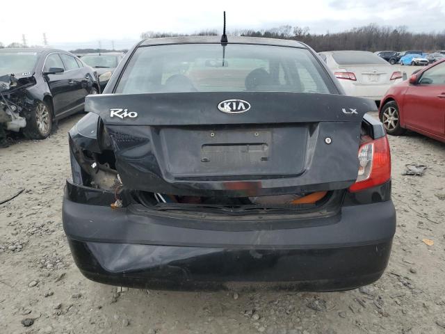 KNADE123566108181 - 2006 KIA RIO BLACK photo 6