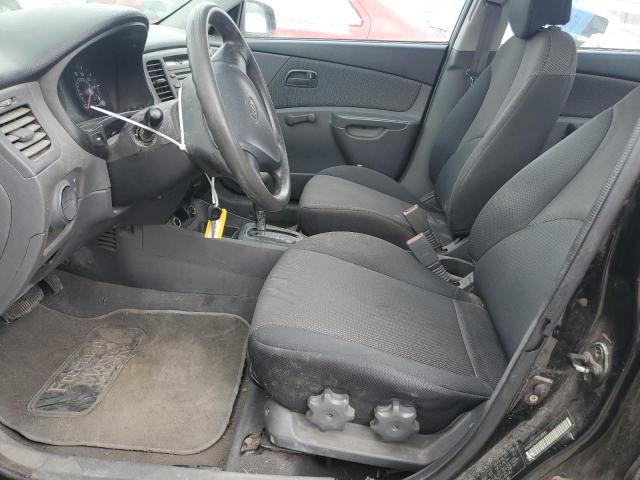 KNADE123566108181 - 2006 KIA RIO BLACK photo 7