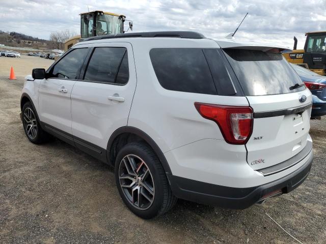 1FM5K8D87JGA13072 - 2018 FORD EXPLORER XLT WHITE photo 2