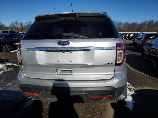 1FM5K8D85FGA81233 - 2015 FORD EXPLORER XLT SILVER photo 6