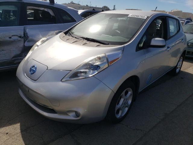 JN1AZ0CP6BT002102 - 2011 NISSAN LEAF SV SILVER photo 1