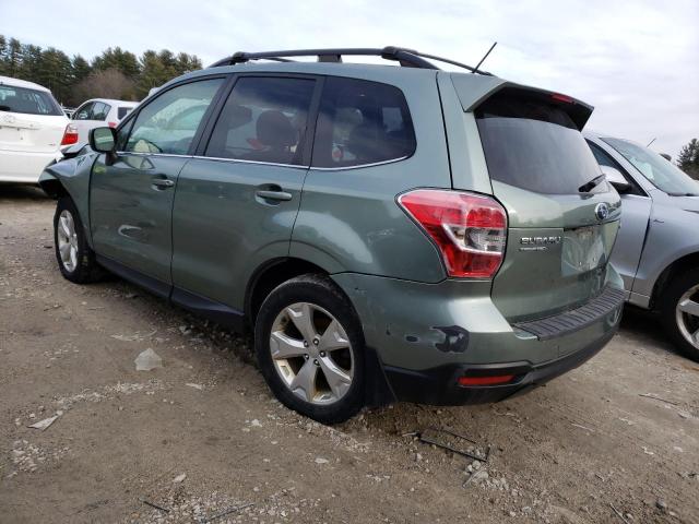 JF2SJAJCXEH509592 - 2014 SUBARU FORESTER 2.5I LIMITED GREEN photo 2