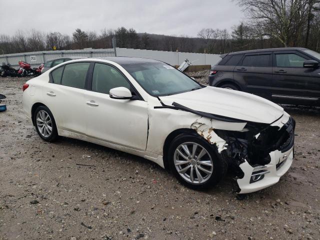 JN1BV7AR4FM409137 - 2015 INFINITI Q50 BASE WHITE photo 4