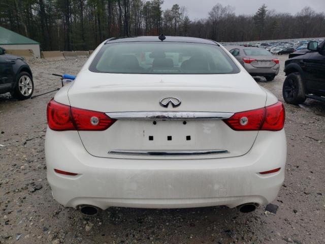 JN1BV7AR4FM409137 - 2015 INFINITI Q50 BASE WHITE photo 6