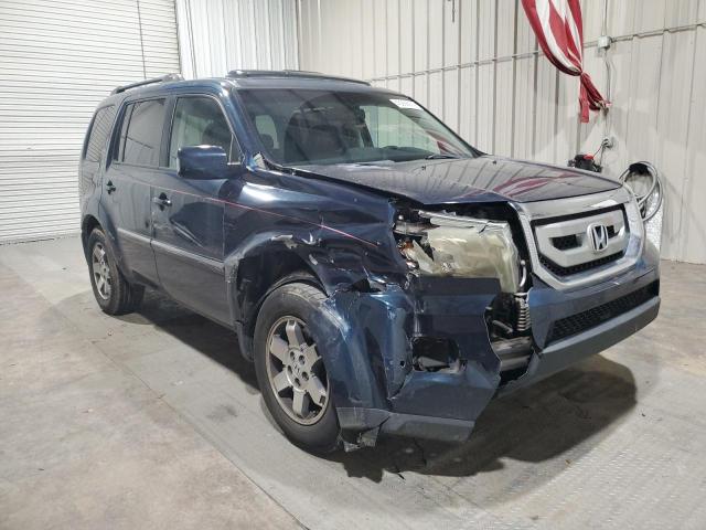 5FNYF38919B001808 - 2009 HONDA PILOT TOURING BLUE photo 4