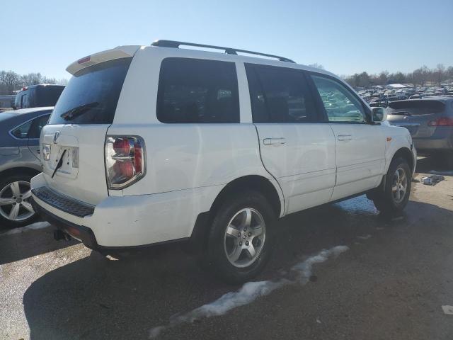 5FNYF28528B006246 - 2008 HONDA PILOT EXL WHITE photo 3