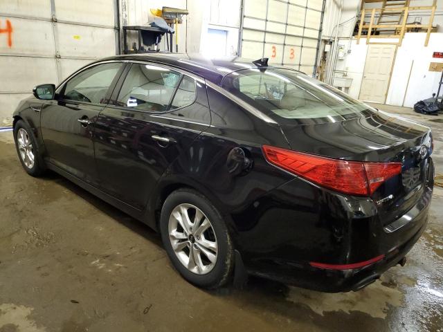 KNAGN4A60B5145889 - 2011 KIA OPTIMA EX BLACK photo 2