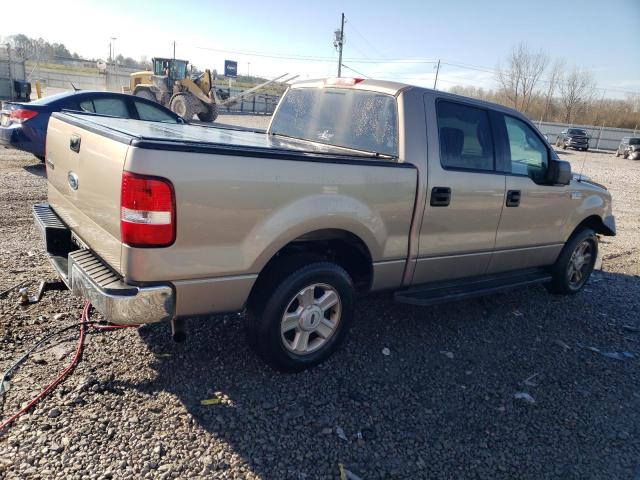 1FTPW12544KD41228 - 2004 FORD F150 SUPERCREW TAN photo 3