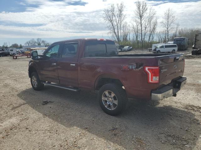 1FTFW1EG7FKE25894 - 2015 FORD F150 SUPERCREW BURGUNDY photo 2