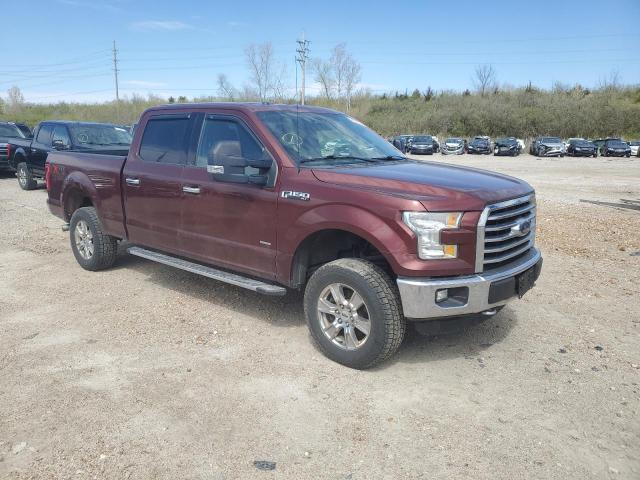 1FTFW1EG7FKE25894 - 2015 FORD F150 SUPERCREW BURGUNDY photo 4