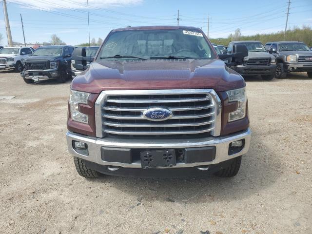 1FTFW1EG7FKE25894 - 2015 FORD F150 SUPERCREW BURGUNDY photo 5