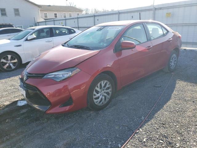 2T1BURHE7HC832616 - 2017 TOYOTA COROLLA L RED photo 1