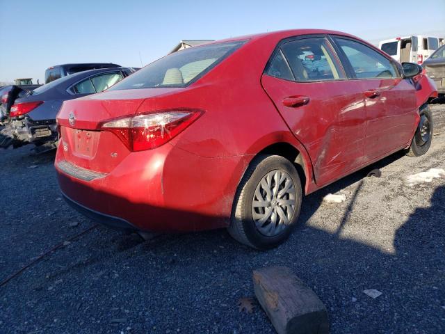 2T1BURHE7HC832616 - 2017 TOYOTA COROLLA L RED photo 3