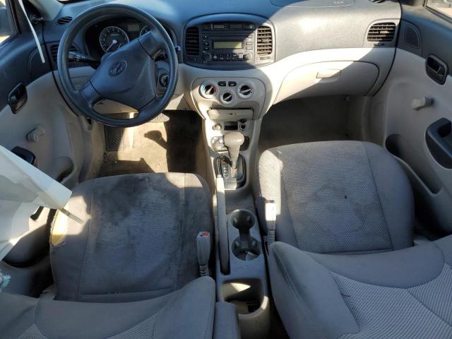 KMHCN46C37U090640 - 2007 HYUNDAI ACCENT GLS SILVER photo 8