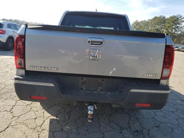 5FPYK3F66JB002128 - 2018 HONDA RIDGELINE RTL SILVER photo 6