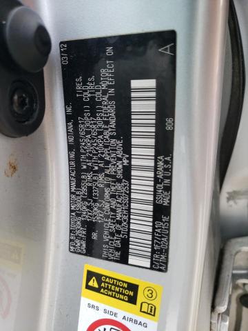 5TDZK3EH1CS072537 - 2012 TOYOTA HIGHLANDER BASE Күміс фото 13