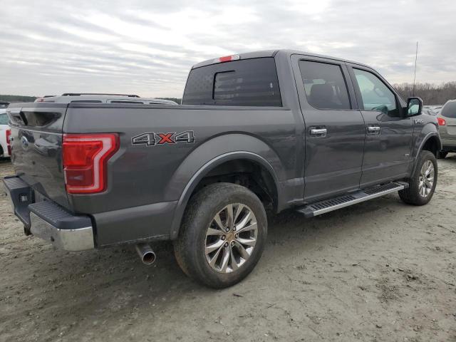 1FTEW1EG9HKC18549 - 2017 FORD F150 SUPERCREW GRAY photo 3