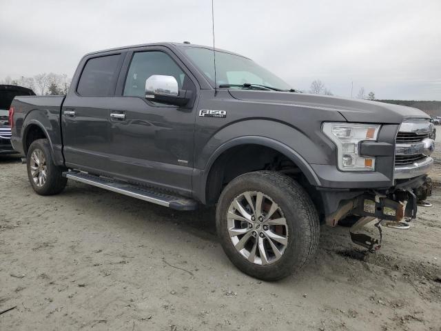 1FTEW1EG9HKC18549 - 2017 FORD F150 SUPERCREW GRAY photo 4