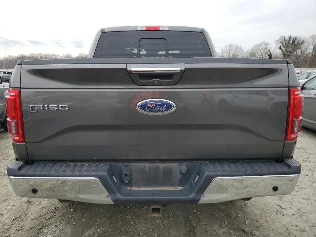 1FTEW1EG9HKC18549 - 2017 FORD F150 SUPERCREW GRAY photo 6