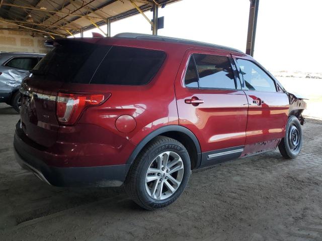 1FM5K7D81GGA35457 - 2016 FORD EXPLORER XLT BURGUNDY photo 3