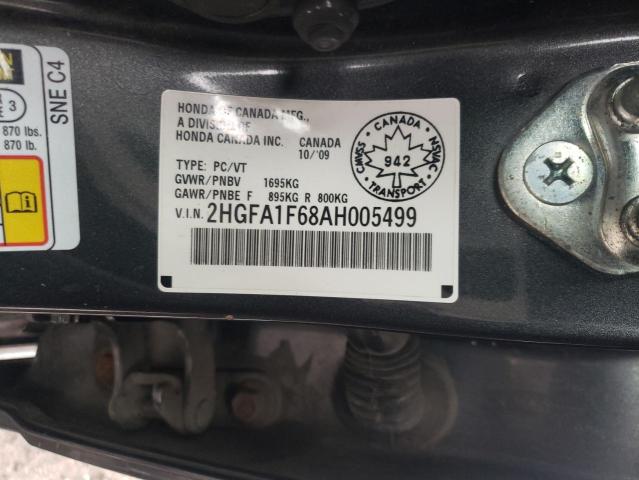 2HGFA1F68AH005499 - 2010 HONDA CIVIC LX-S Boz foto 12