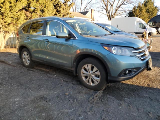 2HKRM4H76EH712026 - 2014 HONDA CR-V EXL BLUE photo 4