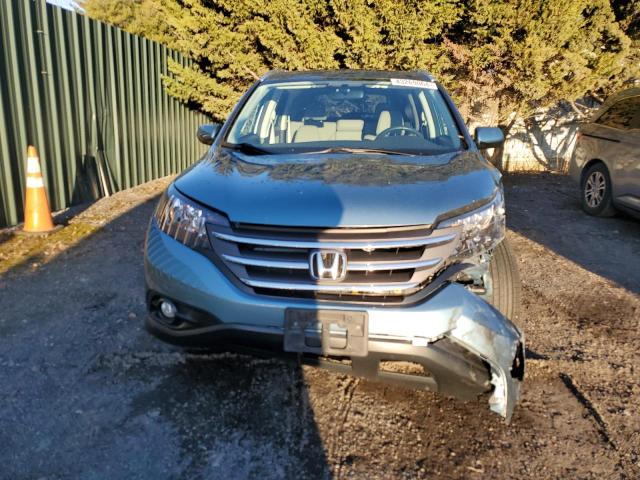 2HKRM4H76EH712026 - 2014 HONDA CR-V EXL BLUE photo 5