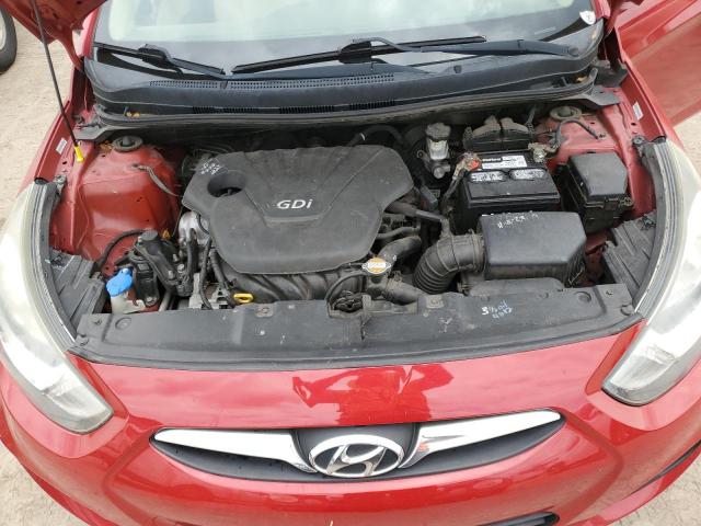 KMHCT4AEXCU071253 - 2012 HYUNDAI ACCENT GLS RED photo 11