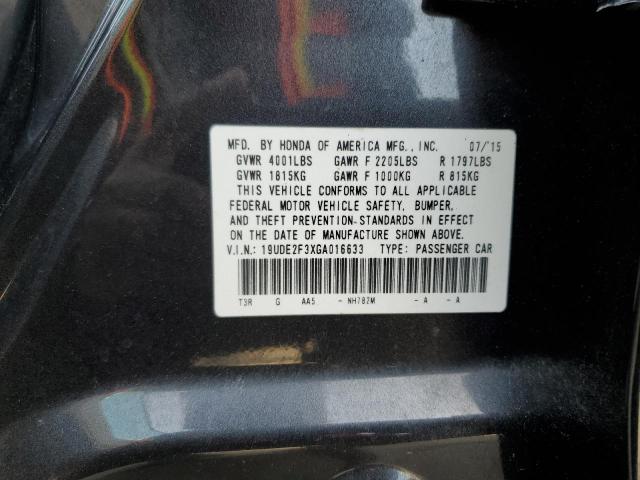 19UDE2F3XGA016633 - 2016 ACURA ILX BASE WATCH PLUS BLACK photo 13