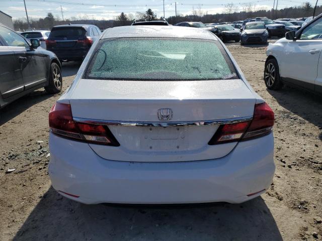 2HGFB2F59DH587482 - 2013 HONDA CIVIC LX WHITE photo 6