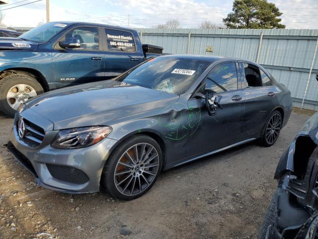 55SWF4KB5JU266937 - 2018 MERCEDES-BENZ C 300 4MATIC GRAY photo 1