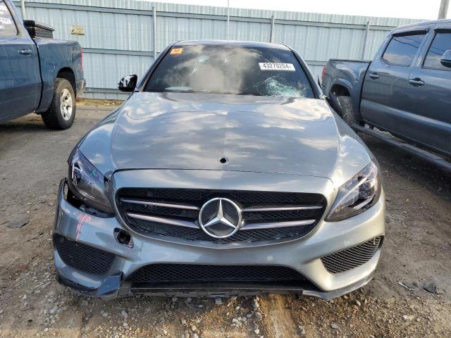 55SWF4KB5JU266937 - 2018 MERCEDES-BENZ C 300 4MATIC GRAY photo 5