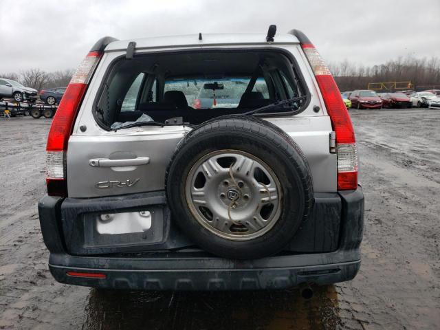 SHSRD78576U414822 - 2006 HONDA CR-V LX SILVER photo 6