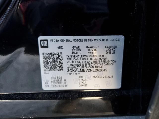 3GKALMEV2NL262849 - 2022 GMC TERRAIN SLE BLACK photo 13