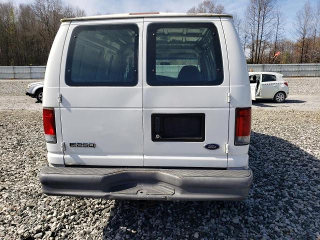 1FTNE24L56DA33472 - 2006 FORD E250 E250 VAN WHITE photo 6