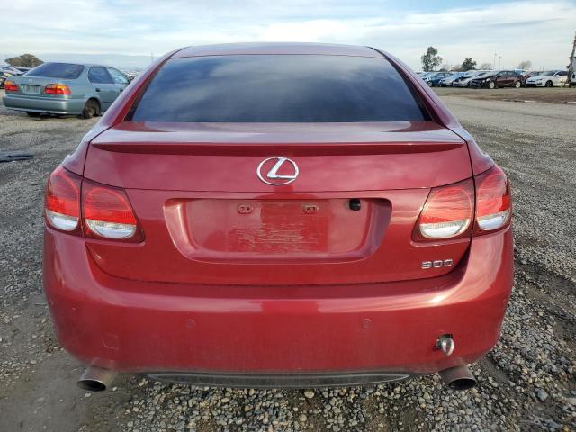 JTHBH96S165022985 - 2006 LEXUS GS 300 BURGUNDY photo 6