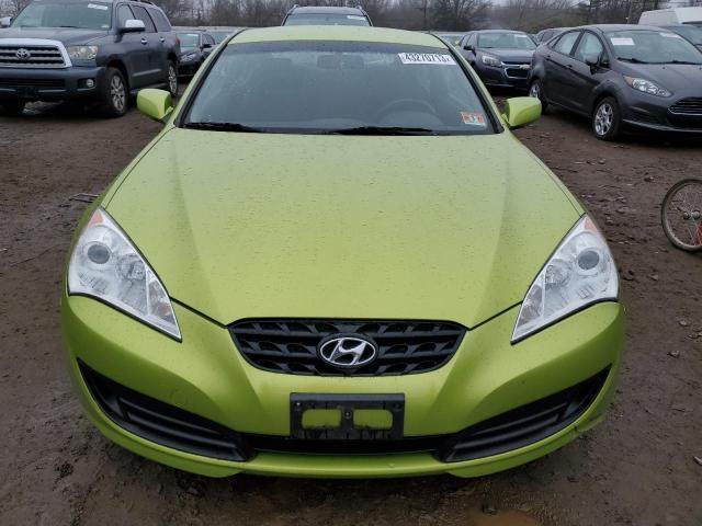 KMHHT6KD4AU004698 - 2010 HYUNDAI GENESIS CO 2.0T GREEN photo 5