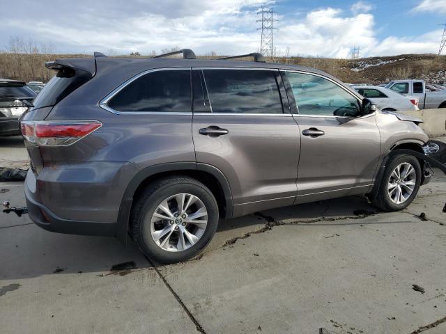 5TDBKRFH9GS281162 - 2016 TOYOTA HIGHLANDER LE GRAY photo 3