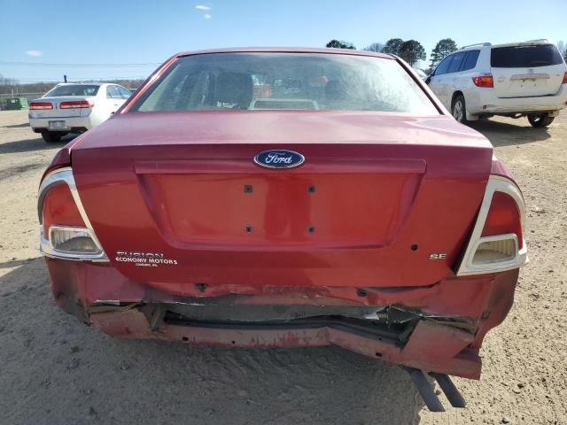 3FAFP07Z76R190520 - 2006 FORD FUSION SE RED photo 6
