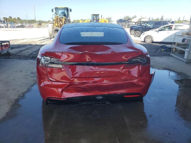5YJSA1E62MF433920 - 2021 TESLA MODEL S წითელი ფოტო 6