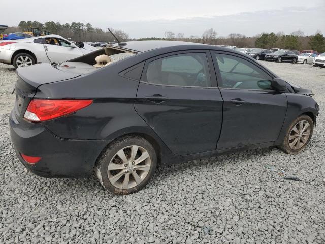 KMHCU4AE2CU071065 - 2012 HYUNDAI ACCENT GLS BLACK photo 3