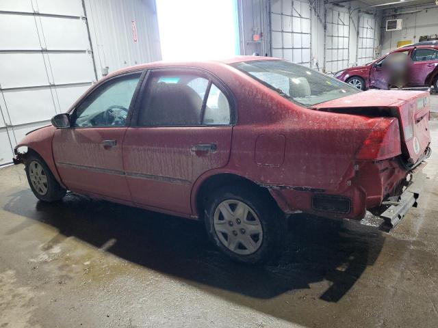 1HGES16385L024089 - 2005 HONDA CIVIC DX VP Կարմիր լուսանկար 2