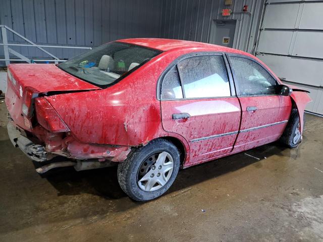 1HGES16385L024089 - 2005 HONDA CIVIC DX VP Կարմիր լուսանկար 3