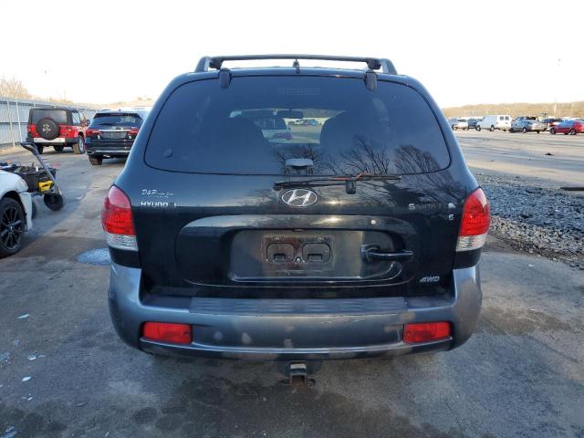 KM8SC73D25U912406 - 2005 HYUNDAI SANTA FE GLS BLACK photo 6