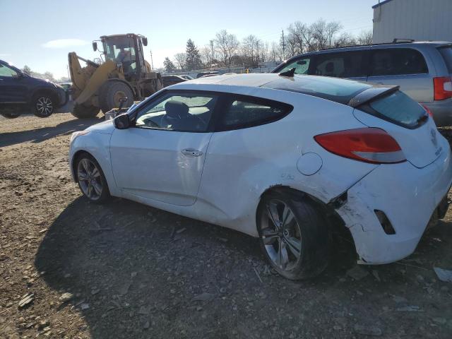 KMHTC6AD3HU320096 - 2017 HYUNDAI VELOSTER WHITE photo 2