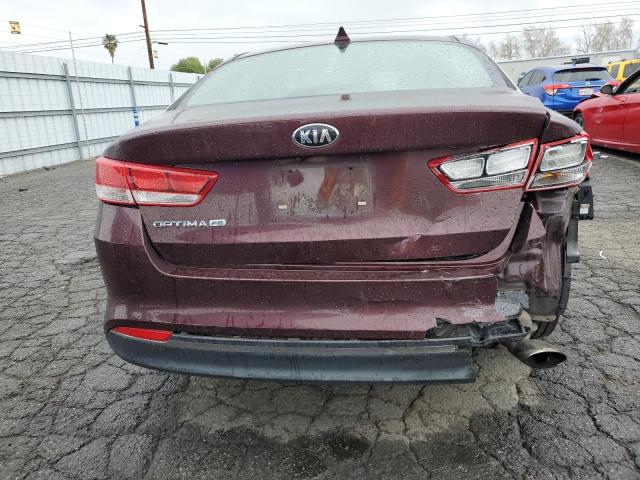 5XXGT4L30GG109800 - 2016 KIA OPTIMA LX BURGUNDY photo 6