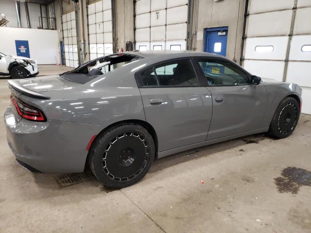 2C3CDXBG2JH200707 - 2018 DODGE CHARGER SXT GRAY photo 3