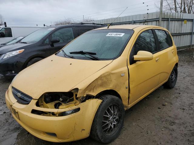 KL1TD66637B792229 - 2007 CHEVROLET AVEO BASE YELLOW photo 1